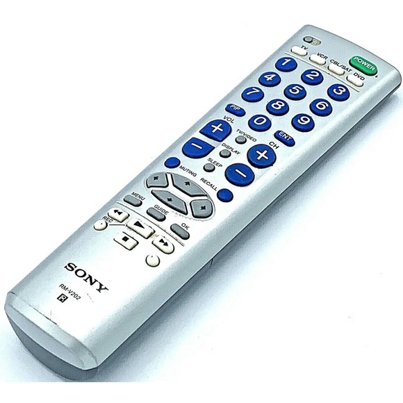 Genuine Sony 4 Device TV, CBL/SAT, DVD VCR Universal Remote Model RM-V202 Tested - Picture 1 of 12